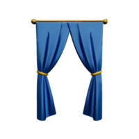 curtain 3d rendering icon illustration png