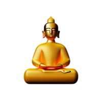 buddha 3d tolkning ikon illustration png