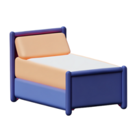 bed 3d renderen icoon illustratie png