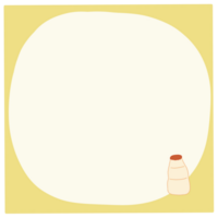 Yogurt with frame png