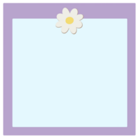 Daisy note paper png