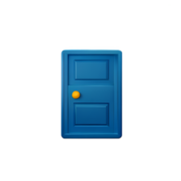 deur 3d renderen icoon illustratie png