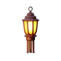 lantern 3d rendering icon illustration png