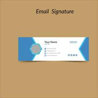 Elegant Email Signature Template Design vector