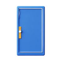 door 3d rendering icon illustration png