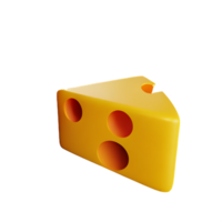 formaggio 3d interpretazione icona illustrazione png