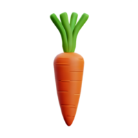 carrot 3d rendering icon illustration png