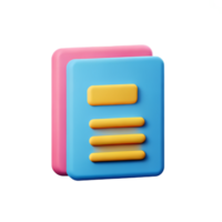 sticky notes 3d rendering icon illustration png