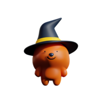 witch 3d rendering icon illustration png