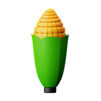 corn 3d rendering icon illustration png