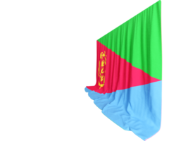 Eritrean Flag Curtain in 3D Rendering Eritrea's Rich History png