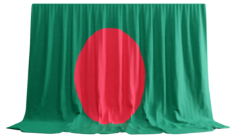 3d gerendert Flagge von Bangladesch png