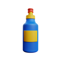 bottle 3d rendering icon illustration png