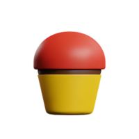 fast food 3d rendering icon illustration png