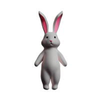 lapin 3d icône illustration png