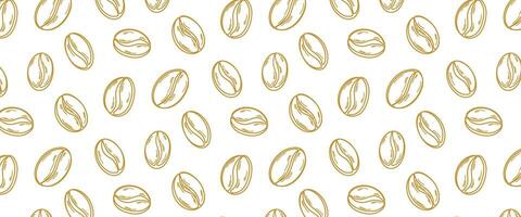 coffee beans seamless pattern simple bacakground vector