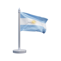 Argentine nationale drapeau ensemble illustration ou 3d réaliste Argentine agitant pays drapeau ensemble icône png