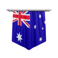 Australien National Flagge einstellen Illustration oder 3d realistisch Australien winken Land Flagge einstellen Symbol png