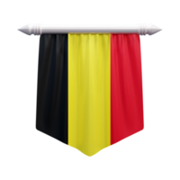 Belgique nationale drapeau ensemble illustration ou 3d réaliste Belgique agitant pays drapeau ensemble icône png