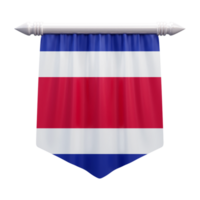 costa rica nationaal vlag reeks illustratie of 3d realistisch costa rica golvend land vlag reeks icoon png