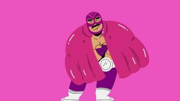 Animated   Mexican Wrestler video
