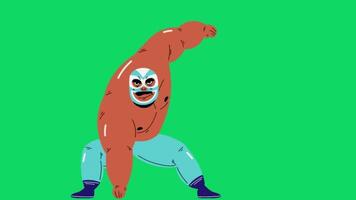 Animated   Mexican Wrestler video