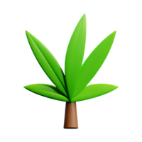 cannabis 3d le rendu icône illustration png