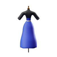 dress 3d rendering icon illustration png