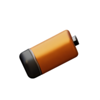 battery 3d rendering icon illustration png