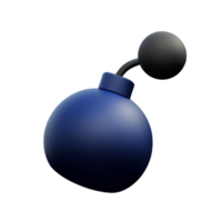 bomb 3d rendering icon illustration png