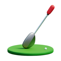 golfe 3d Renderização ícone ilustração png