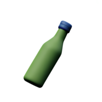 Flasche 3d Rendern Symbol Illustration png