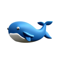 balena 3d interpretazione icona illustrazione png