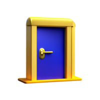 porte 3d le rendu icône illustration png