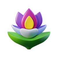 lotus 3d le rendu icône illustration png