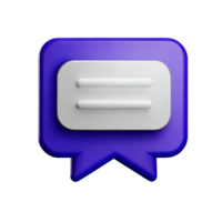 chat 3d rendering icon illustration png