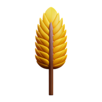 wheat 3d rendering icon illustration png