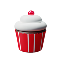 petit gâteau 3d le rendu icône illustration png