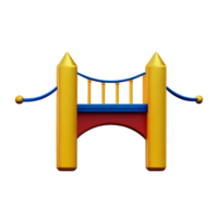 pont 3d le rendu icône illustration png