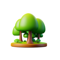 jungle 3d rendering icon illustration png