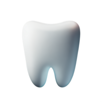 dentes 3d Renderização ícone ilustração png