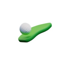 golf 3d representación icono ilustración png