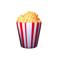 popcorn 3d tolkning ikon illustration png