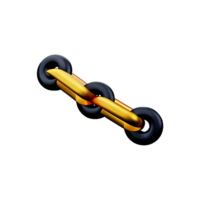 chain 3d rendering icon illustration png