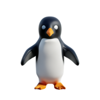 Pinguin 3d Rendern Symbol Illustration png