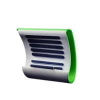 Zeitung 3d Rendern Symbol Illustration png