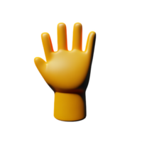 Hand Palme 3d Rendern Symbol Illustration png