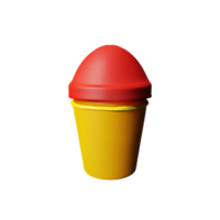 fast food 3d rendering icon illustration png