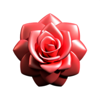 rose 3d icon illustration png