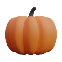 pumpkin  3d rendering icon illustration png